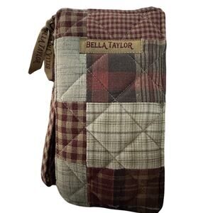 Bella Taylor Quilted Patchwork Clutch Wallet – Rustic Farmhouse Boho